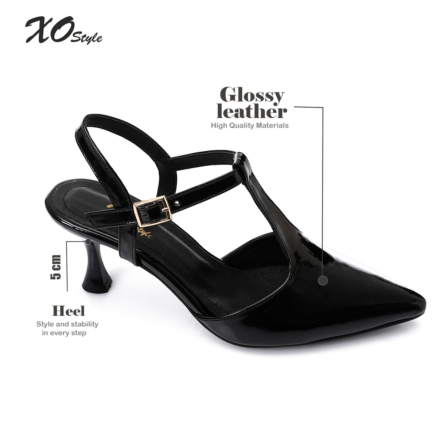 Women’s T-Strap Heeled Shoe