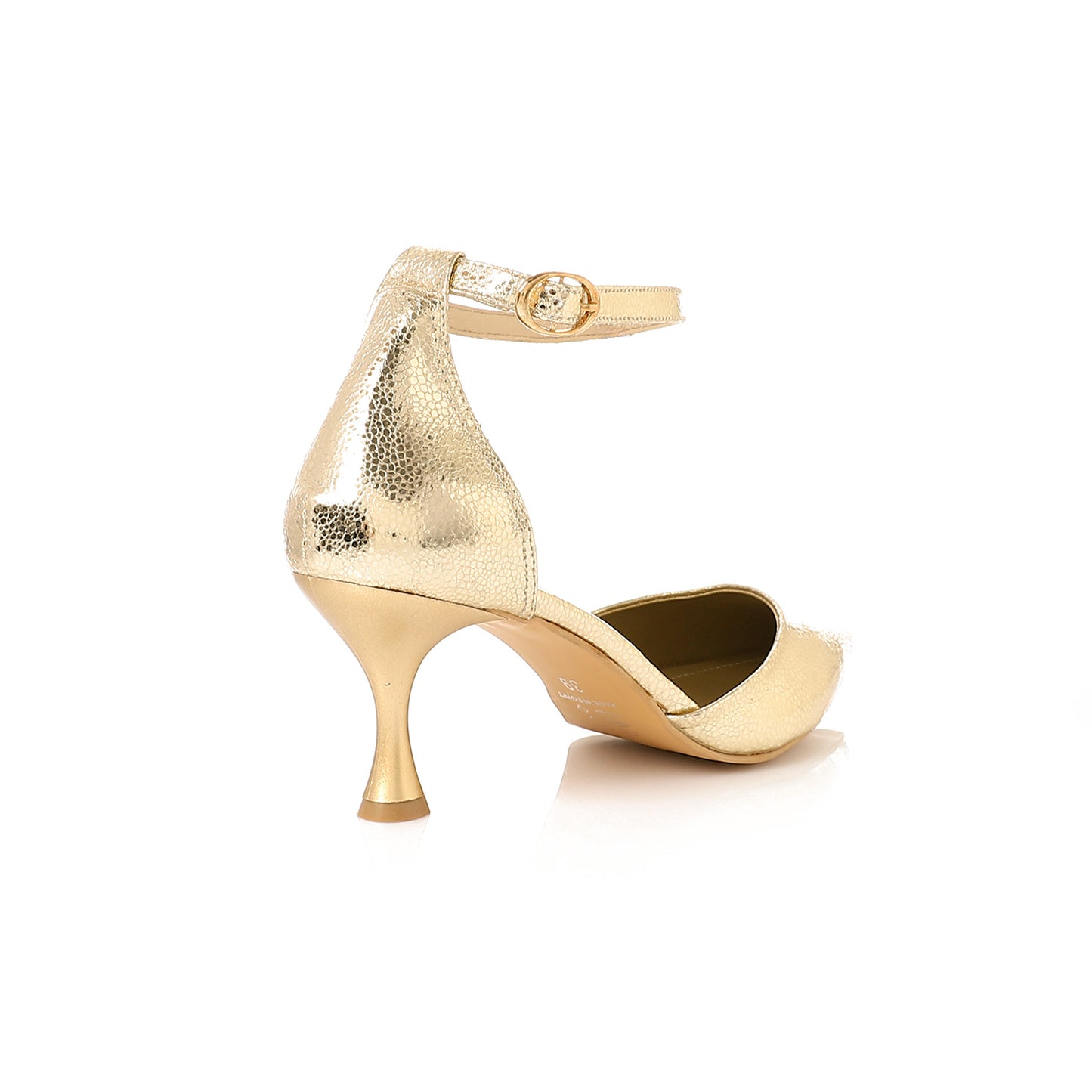 Elegant silver Women's Heeled Shoes with Pointed Toe and Stylish Block Heel
