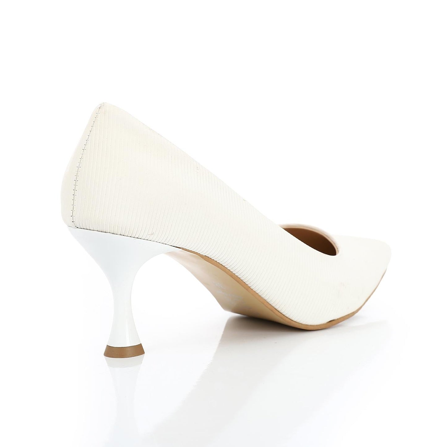 Leather Kitten Heel Shoes - 6CM