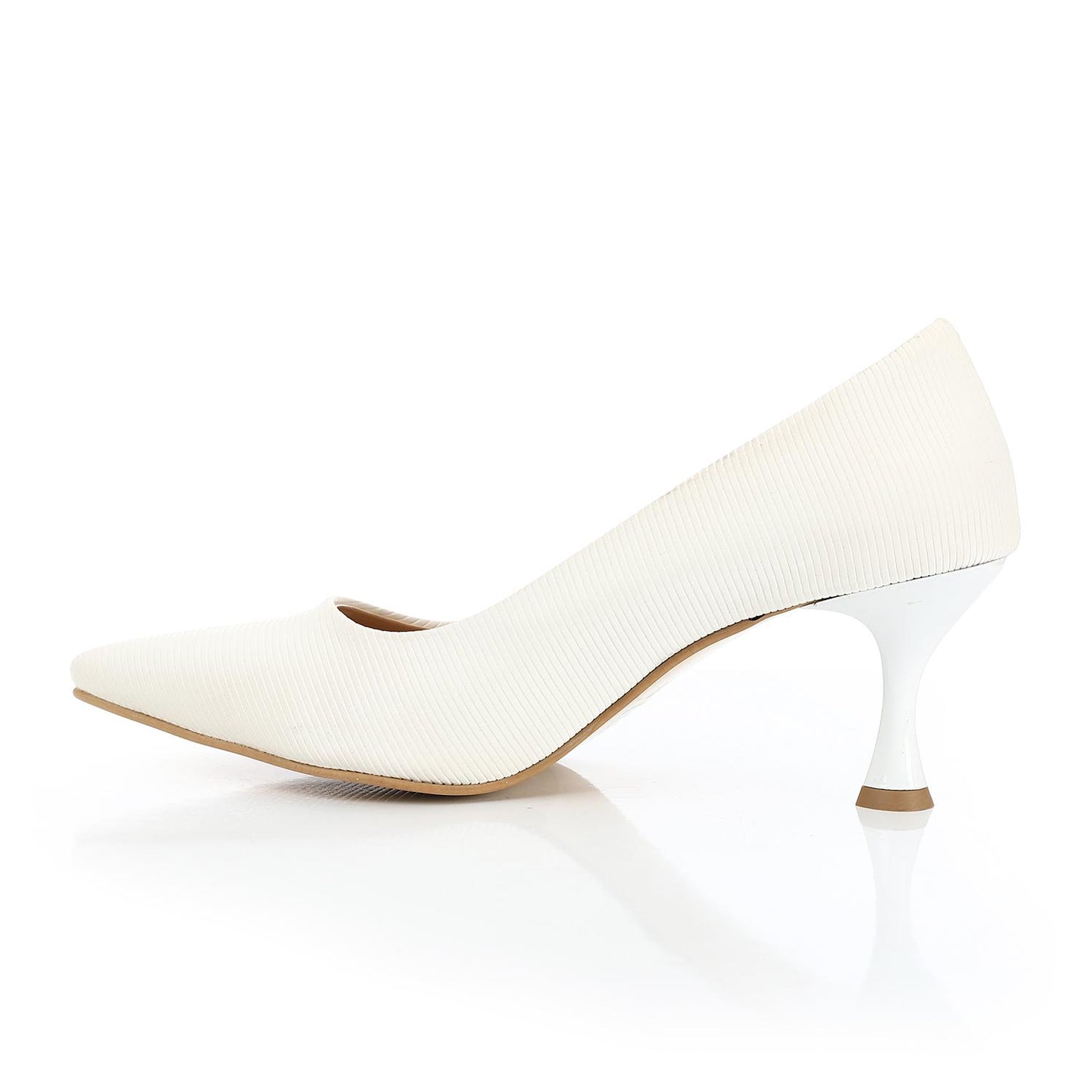 Leather Kitten Heel Shoes - 6CM