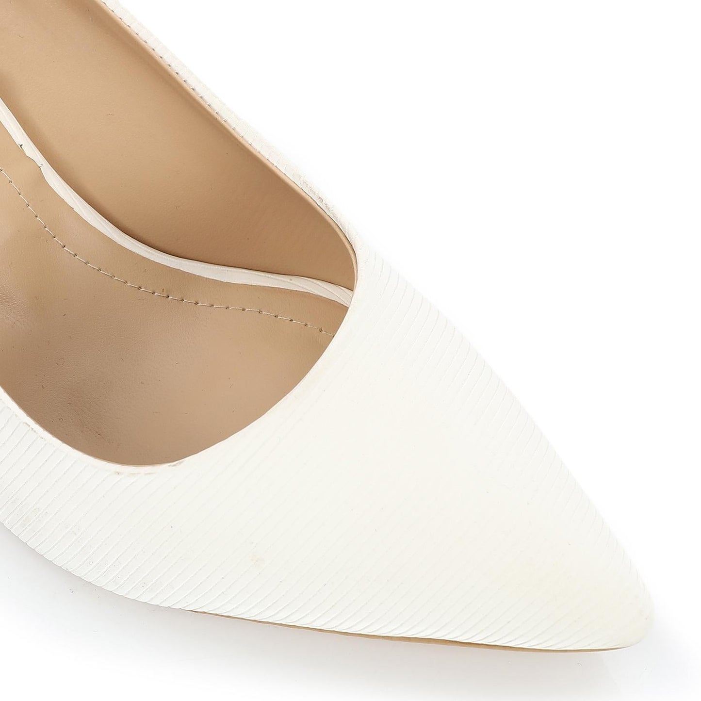 Leather Kitten Heel Shoes - 6CM