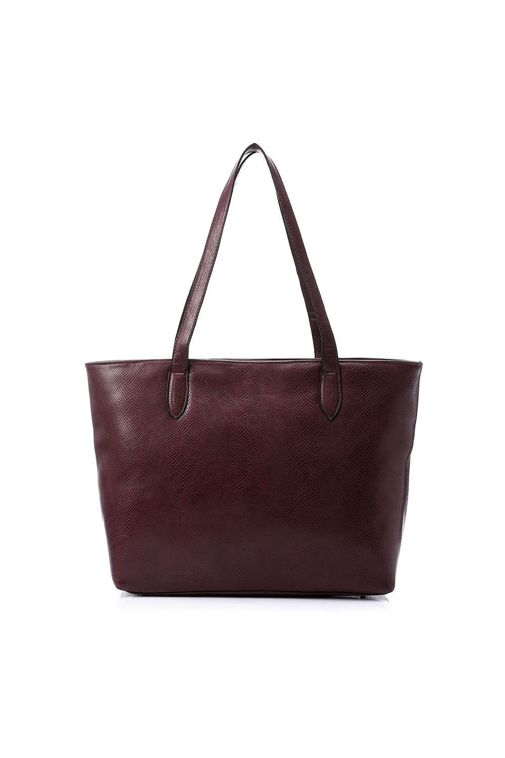 Embossed Leather Shoulder Bag