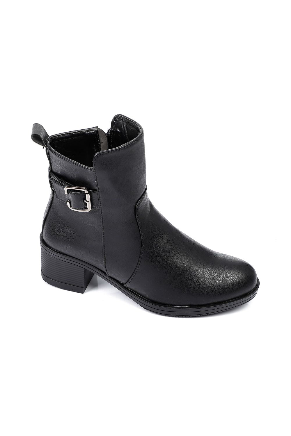 Side Buckle Ankle Boot