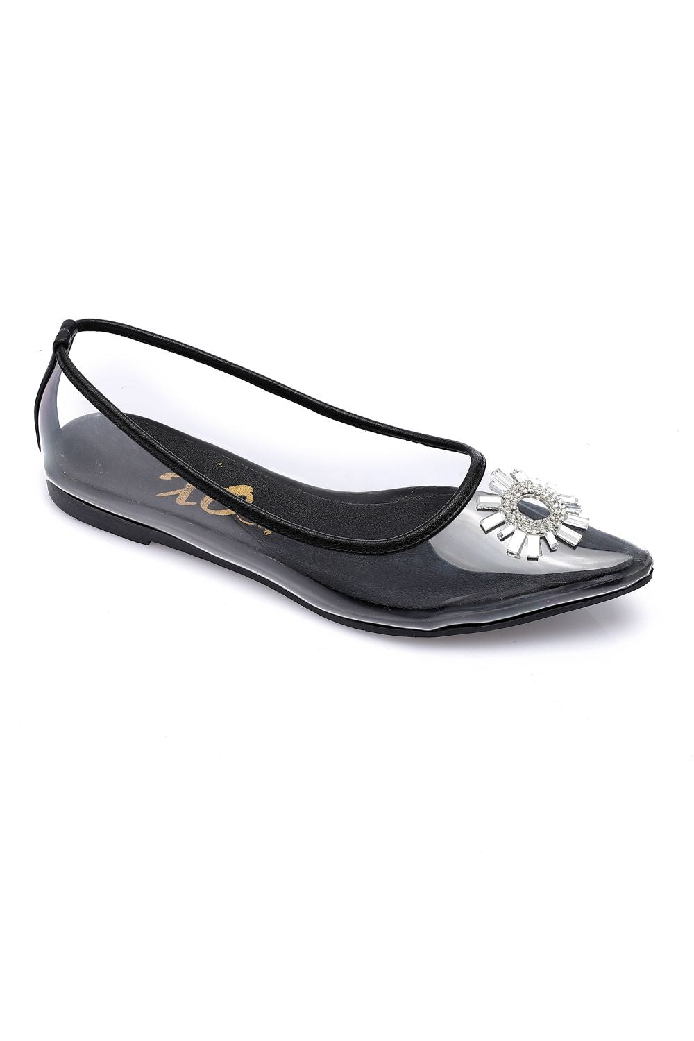 Classy Strass Detailing Flat Shoes