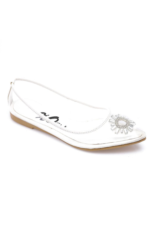 Classy Strass Detailing Flat Shoes