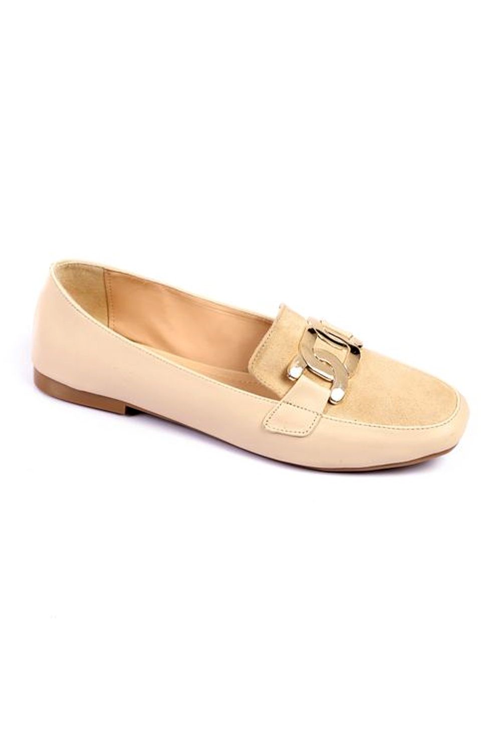 Golden Bow Flat Shoes