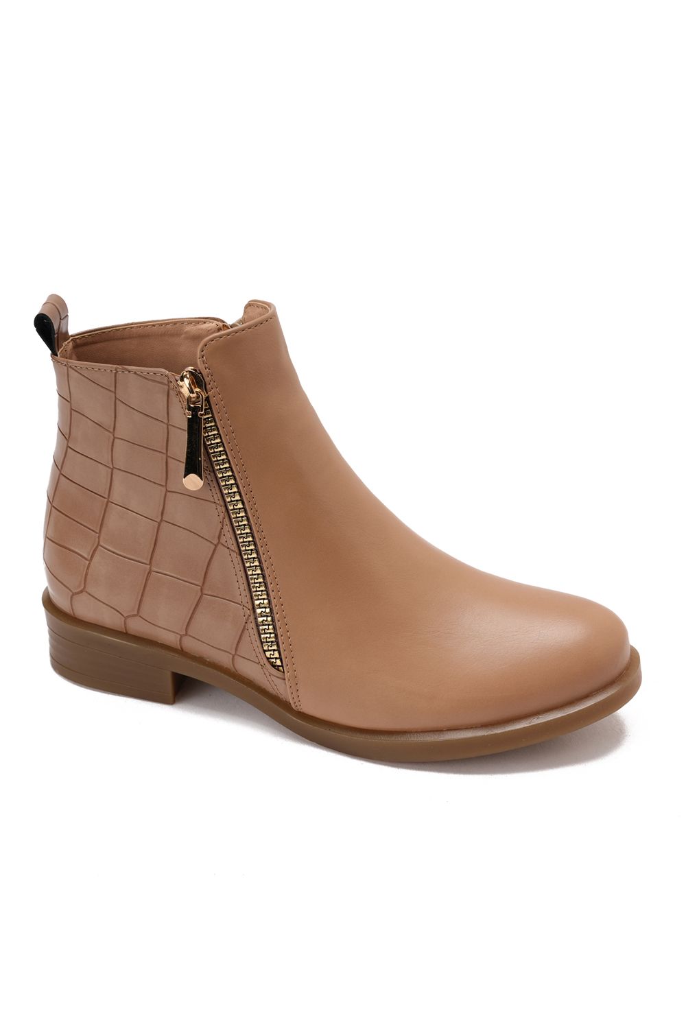 Side Zip Ankle Boots