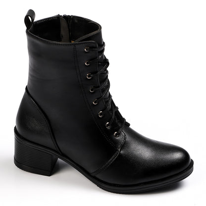 Black Heeled Half Boot