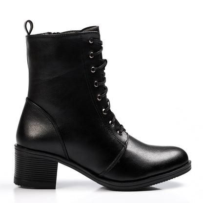 Black Heeled Half Boot