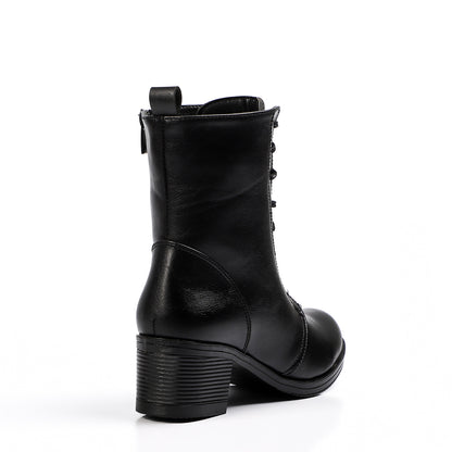 Black Heeled Half Boot