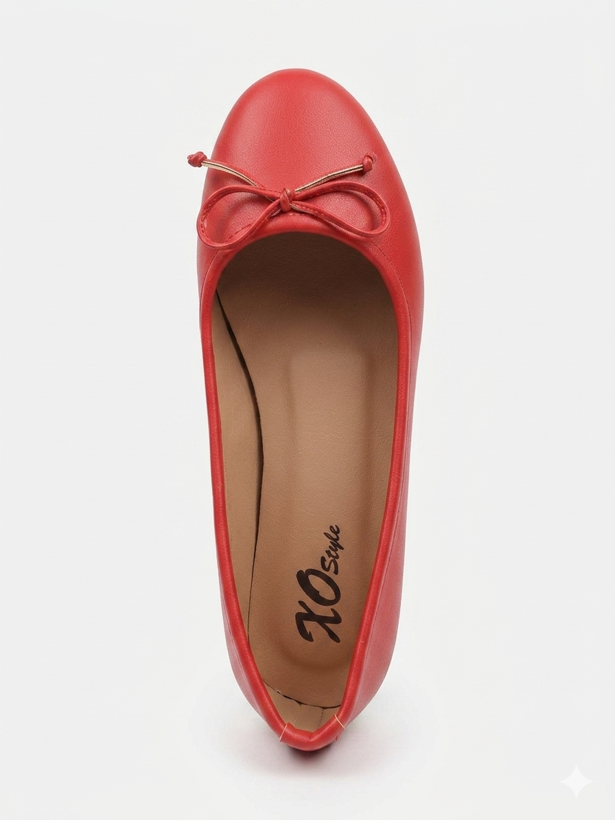 Bow Detail Ballet Flats - 1672