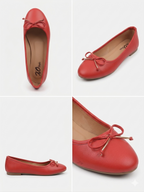 Bow Detail Ballet Flats - 1672