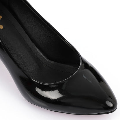 Lacquer Leather High Heel Shoes, Wedding Formal Shoes, Heeled Mules