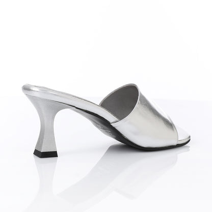 Women’s Heeled Mule – Square Toe Open-Front Design