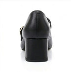 Women’s Block Heel Pumps – Tan Comfortable Elegant.