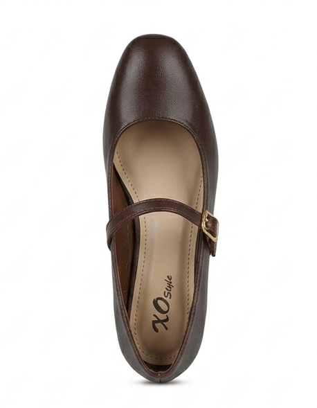 Women’s Block Heel Pumps – Tan Comfortable Elegant.