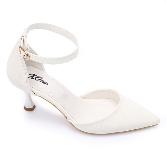 Elegant  Women's Heeled Shoes With A Pointed Toe And Ankle Strap