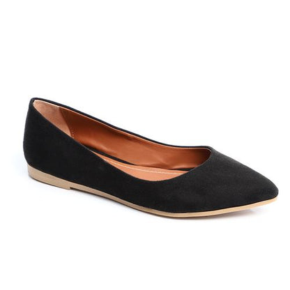 Suede Flat Ballerina