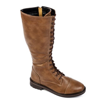 Leather Wide Calf Boot