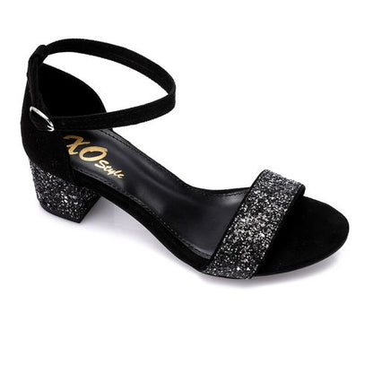 Glittery Heeled Sandal