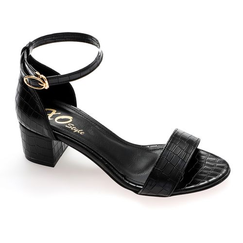 Flocked Leather Sandal