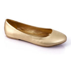 Gold Metallic Ballet Flats