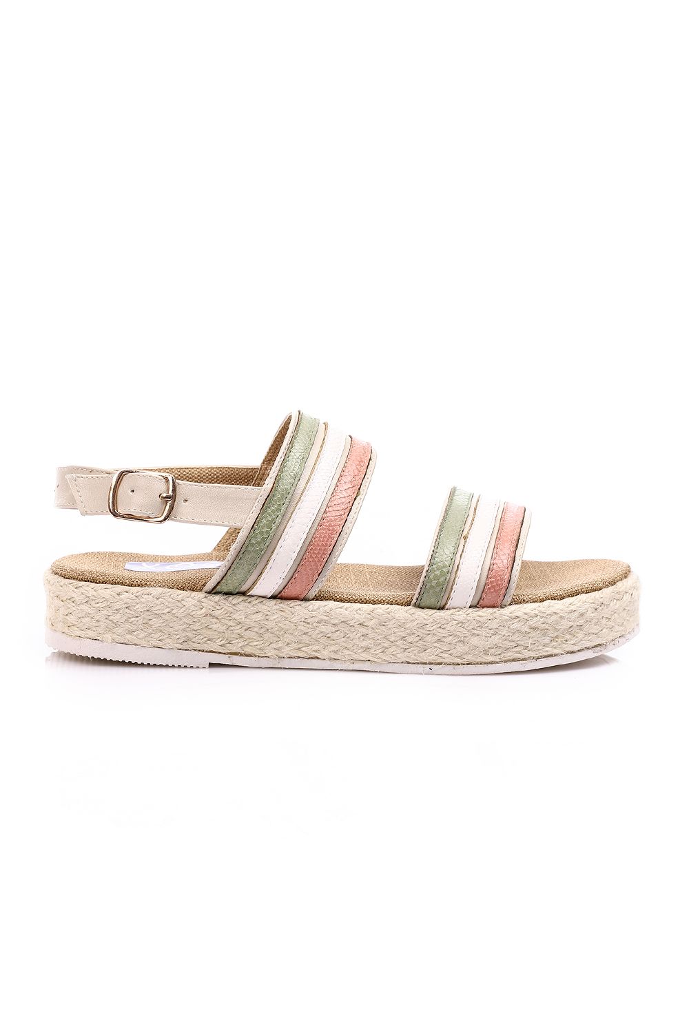 Comfy Striped Leather Sandal