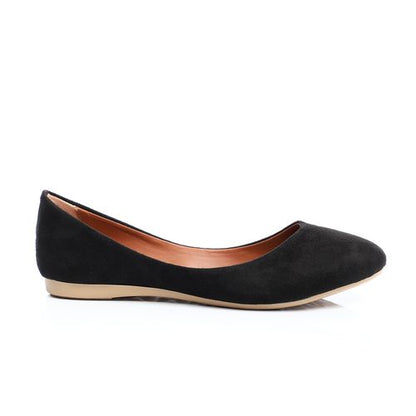 Flat Suede Ballerina