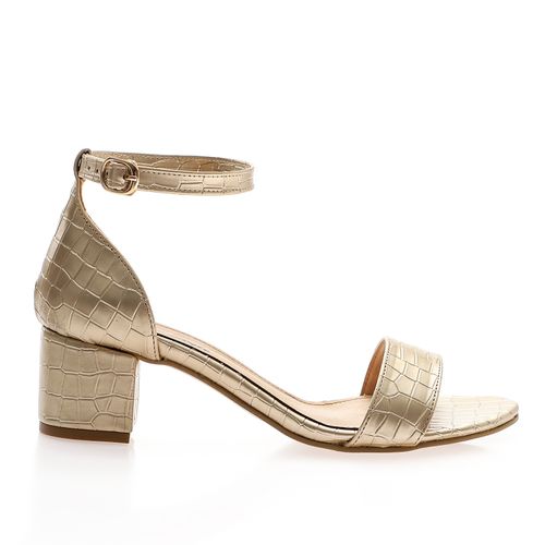 Flocked Leather Sandal