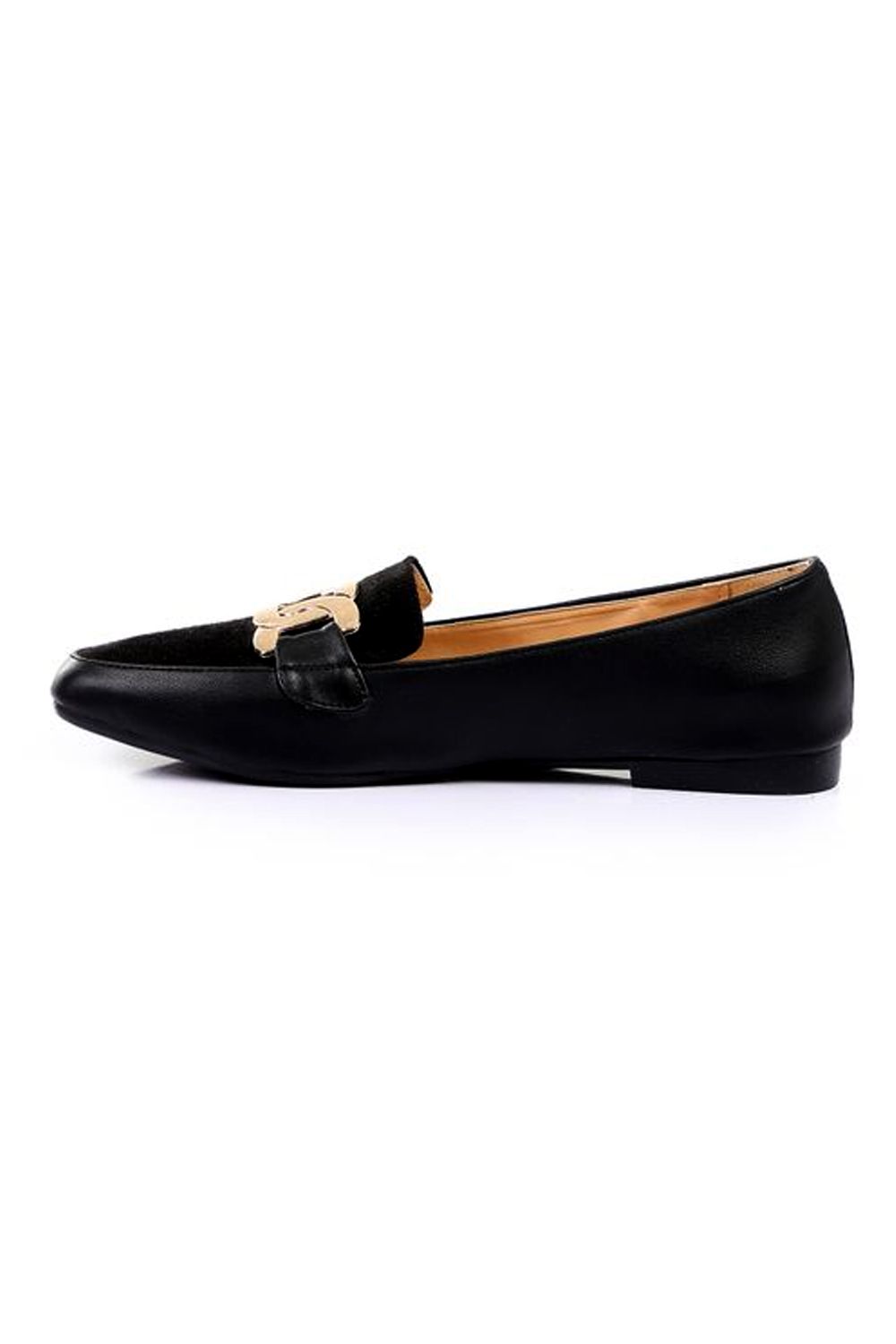 Golden Bow Flat Shoes