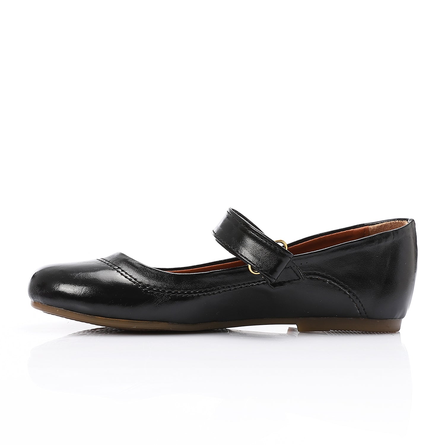 Girls’ Black School Shoes – Classic Mary Jane Flats with Strap