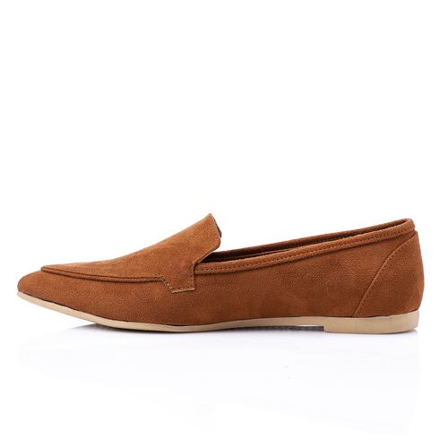 Pointed Toe Suede Ballerinas