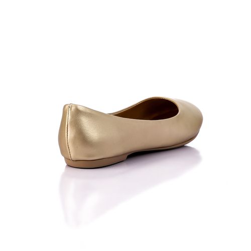 Gold Metallic Ballet Flats