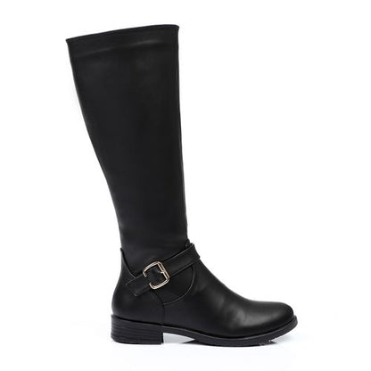 Leather Knee Length Boot