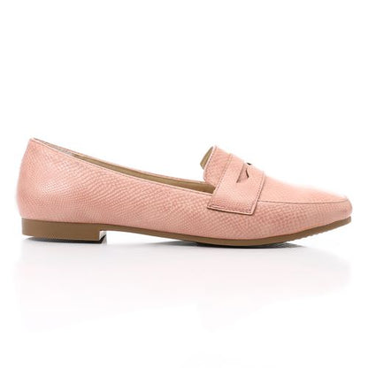 Flocked Leather Ballerina