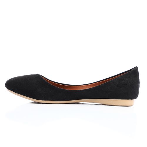 Flat Suede Ballerina