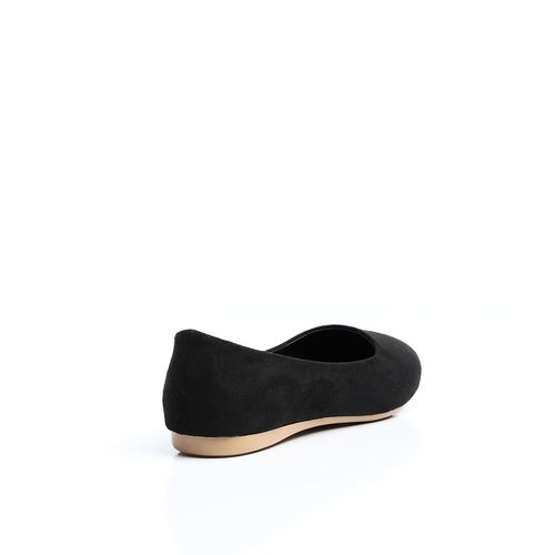 Black Suede Ballet Flats