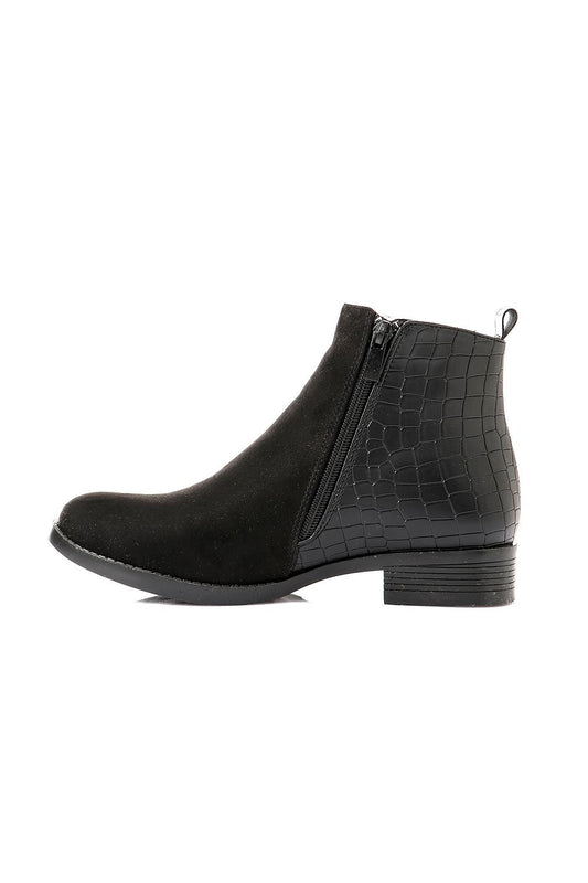 Half and Half Ankle Boots