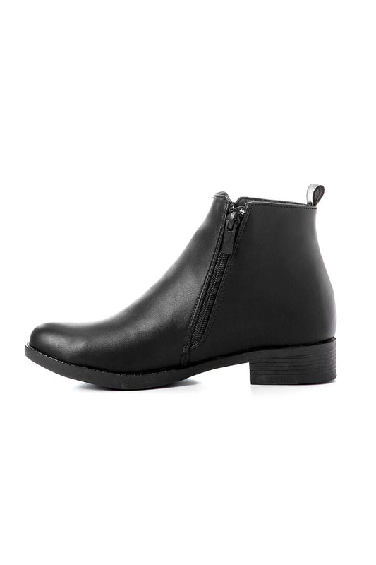 Two Side Zipper Ankle Boot