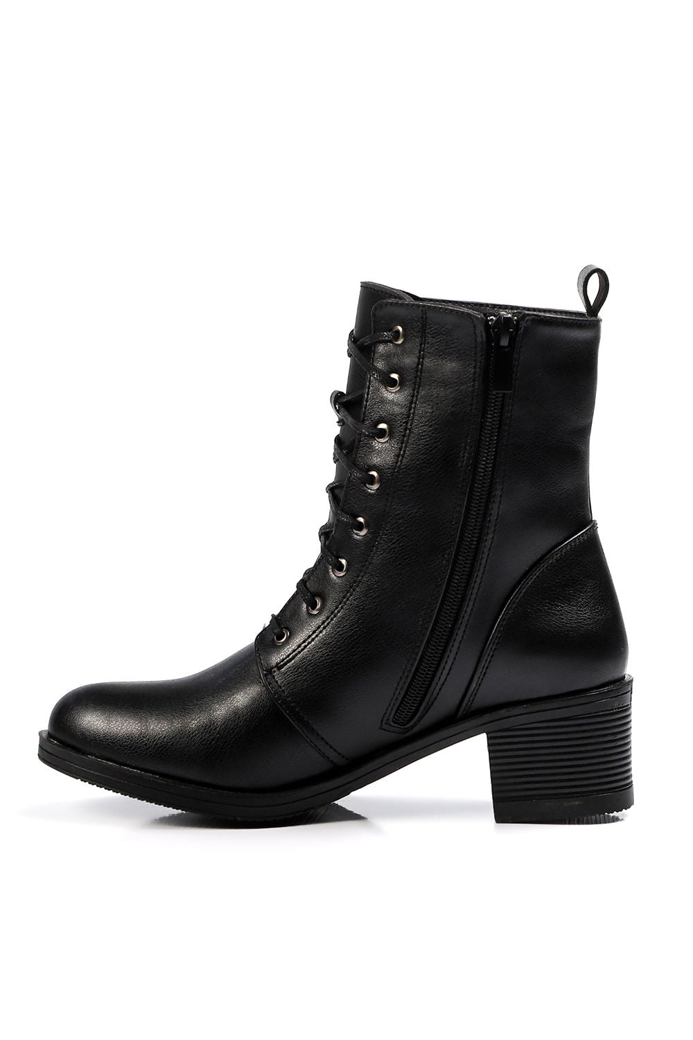 Black Heeled Half Boot