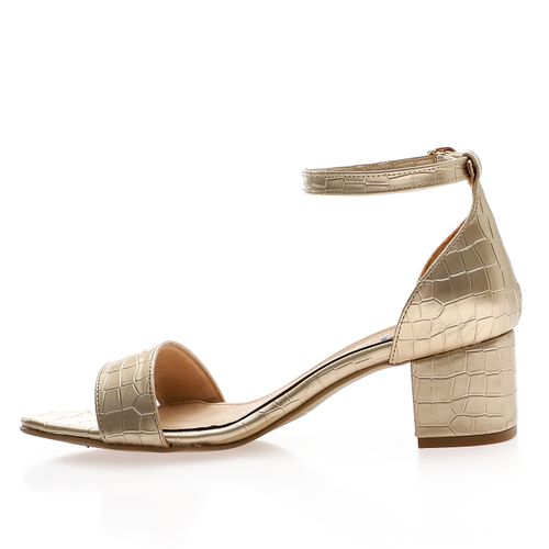 Flocked Leather Sandal