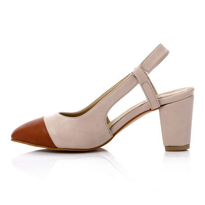 Bi-Tone Heeled Shoes