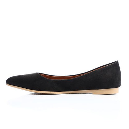 Suede Flat Ballerina