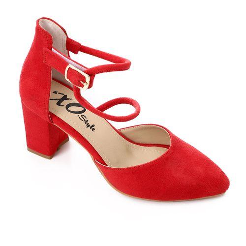 Suede Block Heel