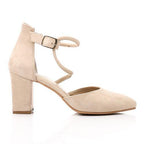 Suede Block Heel