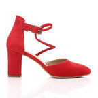 Suede Block Heel