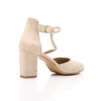 Suede Block Heel