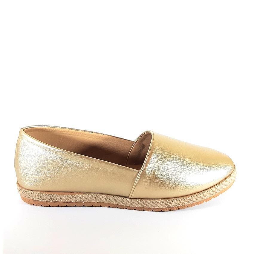 Shiny Plain Flat Shoes