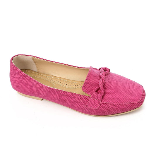 Hot Pink Casual Ballerina Shoes