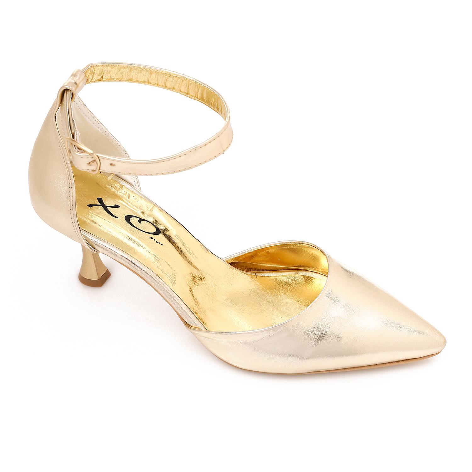 Patent Leather Kitten Heel Pointed Shoes